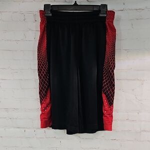 Nike Black and Red Athletic Knee-Length Skirt